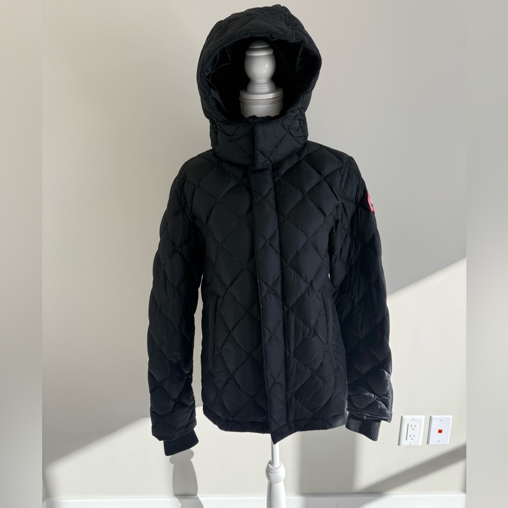 CANADA GOOSE Hendriksen Coat 3205M Down Quilted Jacket Black Men's Small